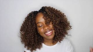 CROCHET BRAIDS Lulutress 2x Curly 3b ll absolutelyshalom [upl. by Ronnholm912]