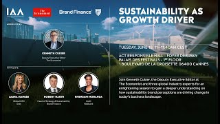 Sustainability As Growth Driver  Cannes Lions 2024 [upl. by Viviene]