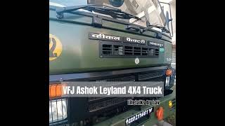 VFJ ASHOK LEYLAND 4X4 STALLION ARMY TRUCK shorts [upl. by Calvano]