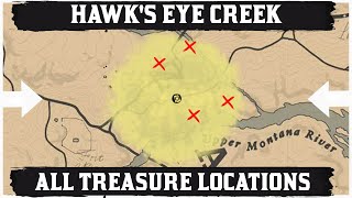 ALL Hawks Eye Creek Treasure Location [upl. by Ruffina760]