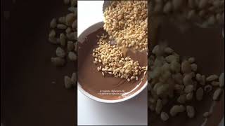 Barre croustillant au chocolat 🍫 pourtoi shorts cooking food vlog [upl. by Nagud]