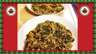 Bohnen Spinat Rezept Maash Sabzi  afghanische Küche auf deutsch  ماش اسفناج [upl. by Hallock]