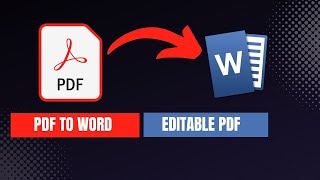 How To Convert Pdf To Word In Laptop [upl. by Dajma]