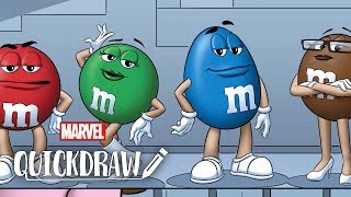 MampMS® Come to Life on Marvel Quickdraw [upl. by Hinda]