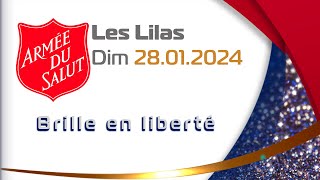 Culte du dimanche 28 janvier 2024 Armée du Salut en direct avec le poste des Lilas [upl. by Einnhoj]