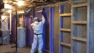 What to expect when getting Spray Foam  Saskatchewan Basement [upl. by Kurzawa]