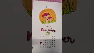 November month calendar📅art diynovember calendar [upl. by Joelie]