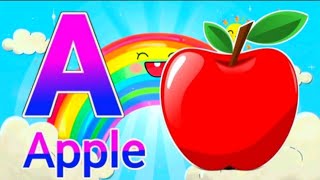 ABCD rhymes a for apple b for ball cartoon a for apple b for ball song video abcd cartoon video [upl. by Naxor66]