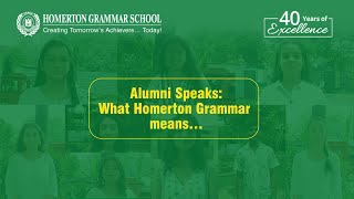 Alumni Speaks  Homerton Grammar School homertongrammarschool homertonschool homertonians hgs [upl. by Parlin]