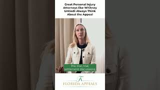 Great Trial Lawyers like Whitney Untiedt Always Think About the Appeal  Florida Appeals [upl. by Laon]