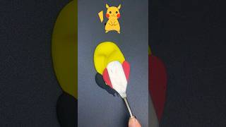 Pika Pika Pikachu Mixing pikachu art clay mix shorts colors creativecolors pokemon shorts [upl. by Accem]