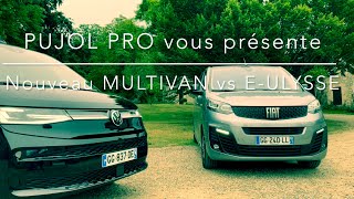 Essai comparatif  Nouveau Volkswagen Multivan vs Fiat EUlysse [upl. by Baggett]