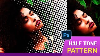 HALFTONE pattern in PHOTOSHOP [upl. by Amein]