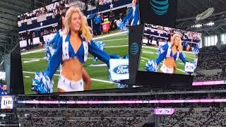 2024 Dallas Cowboys Cheerleaders pregame performance Thunderstruck vs 92224 screenview only [upl. by Emelda]