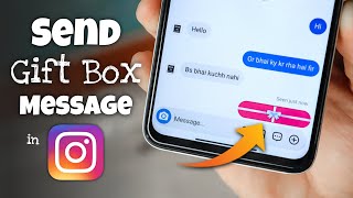 How to Send Gift Box Message in Instagram [upl. by Ocirred387]