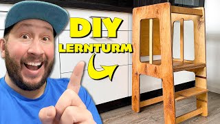 SO baust du einen SICHEREN DIY LERNTURM aus Holz Platten [upl. by Euf]