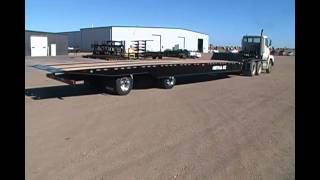 TrailEze TE 701 Slide Axle Rail Trailer with 102 spread axle option [upl. by Nicram398]