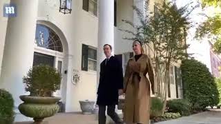 Ivanka Trump and Jared Kushner were seen walking with their three children to the chabad house in DC [upl. by Eardna449]