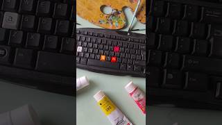 customised keyboard part 3 art acrylic acrylicpainting artist painting paintingstyles [upl. by Olive912]