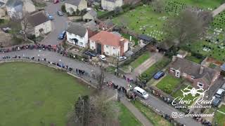 Olney Pancake Race 2023  4K HD drone footage  description for the history More pics droneovermk [upl. by Orfield115]