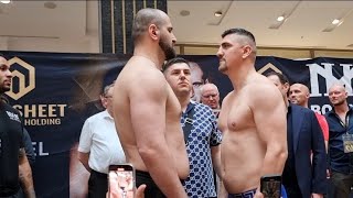 Marco Huck vs Evgenios Lazaridis  Weighin Berlin  28062024 [upl. by Nilac]