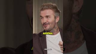 David Beckham EXPLAINS why his SON supports ARSENAL [upl. by Lindsay599]