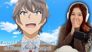 BEST MOMENT  Bunny Girl Senpai Episode 3 Reaction [upl. by Enibas]