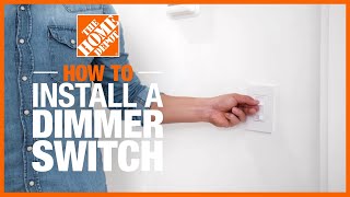 How to Install a Dimmer Switch 💡  The Home Depot [upl. by Lielos]