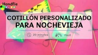 Cómo hacer un cotillón personalizado para Nochevieja · Handfie DIY [upl. by Rrats]