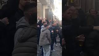 Birmingham fans at Borough High Street before the Millwall game [upl. by Ralat480]