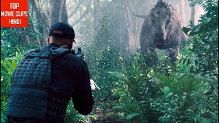 Jurassic World 2015 Owen Punches Vic Hoskins Scene [upl. by Ashby438]