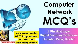 Lec 1 Physical Layer Digital Encoding Techniques  UniPolar  Polar  BiPolar [upl. by Rees]