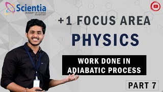 1 FOCUSAREA PHYSICS  THERMODYNAMICS PART 7  MALAYALAM CLASS  WORK DONE IN ADIABATIC PROCESS [upl. by Downey]