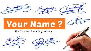 Signature style of my name  How to sign your name like a professional ✨ Signature style signature [upl. by Sokairyk554]