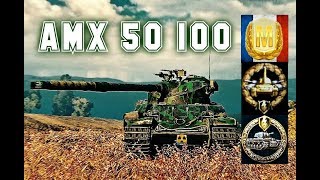 AMX 50 100 2 world of tank blitz Feat EC665TIGER Aced gameplay 6000 DMG [upl. by Culver]