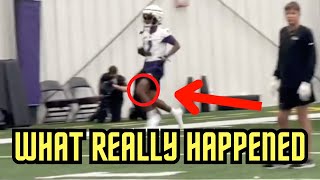 Nate Wiggins So FAST Just A BLUR At Baltimore Ravens Rookie Camp Showing His 428 Speed Draft STEAL [upl. by Nordine988]