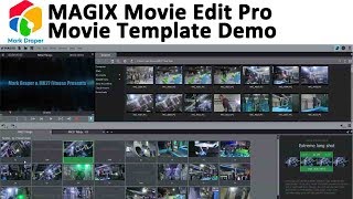 Magix Movie Edit Pro Movie Template Demo [upl. by Wilinski]