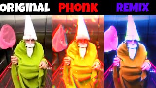 The Green Wizard Gnome Original vs Phonk vs Remix [upl. by Noitsirhc752]