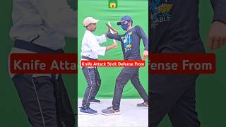 Knife attack selfdefense with stick 😱 selfdenfense bachchan selfdefensetechniques taekwondo [upl. by Sabra]