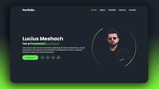 Create A Portfolio Website Using HTML amp CSS Only [upl. by Acitel]