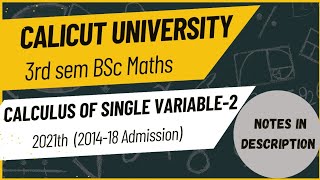 3rd sem Bsc Maths  Calculus of single variable 2022th previous year questions [upl. by Agnimod]