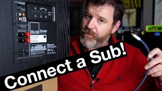 How to Connect a Subwoofer to Anything V20 [upl. by Alaekim]