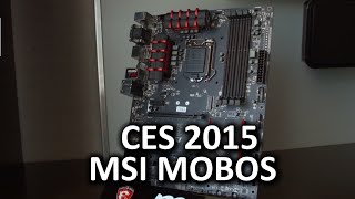 MSI Motherboards  CES 2015 [upl. by Fredek]