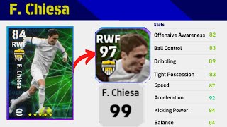 F Chiesa Upgrade Max Rating from Masterful Stars  eFootball 2023 Mobile [upl. by De Witt]