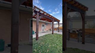 Building Patio Cover 🌴🔥 architecture diy patiodesign pergola patiocover home backyarddesign [upl. by King]