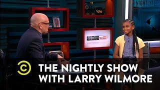 The Nightly Show  Marley Dias Talks 1000BlackGirlBooks [upl. by Anyzratak]