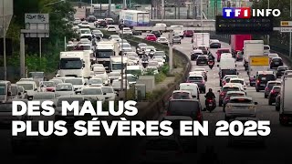 Malus plus sévères en 2025  mauvaise nouvelle pour les automobilistes [upl. by Akema]