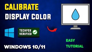 How to Calibrate Display Color in Windows  Full Guide [upl. by Yrrot386]