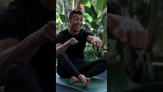 Messi tries yoga ronaldo football messi soccer cristianoronaldo futbol [upl. by Erin]