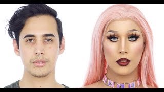 Pretty in Pink Drag Queen Makeup Tutorial Ft Sabrina Slayer [upl. by Abibah]